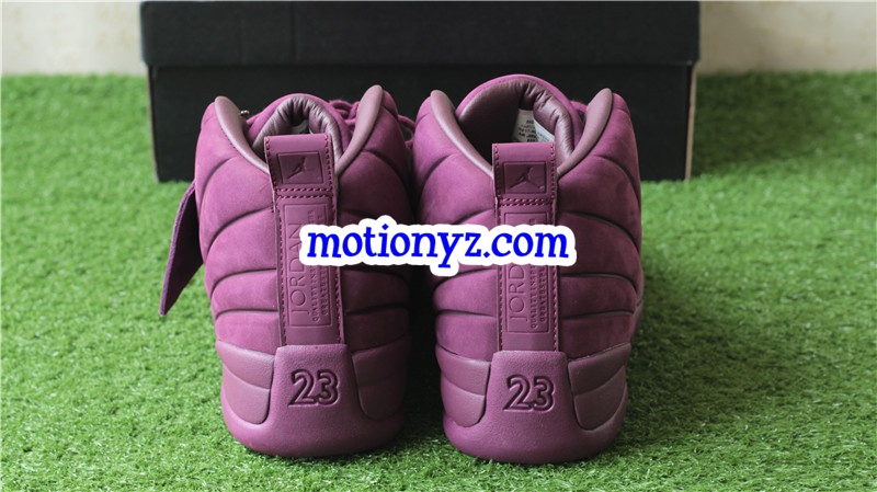 Authentic Air Jordan 12 PSNY Burgundy bordeaux